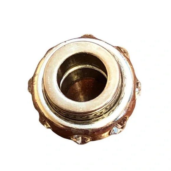 BRIGHTON DAZZLE SILVER ROUND BEAD CHARM NEW RETIRED - Picture 2 of 2